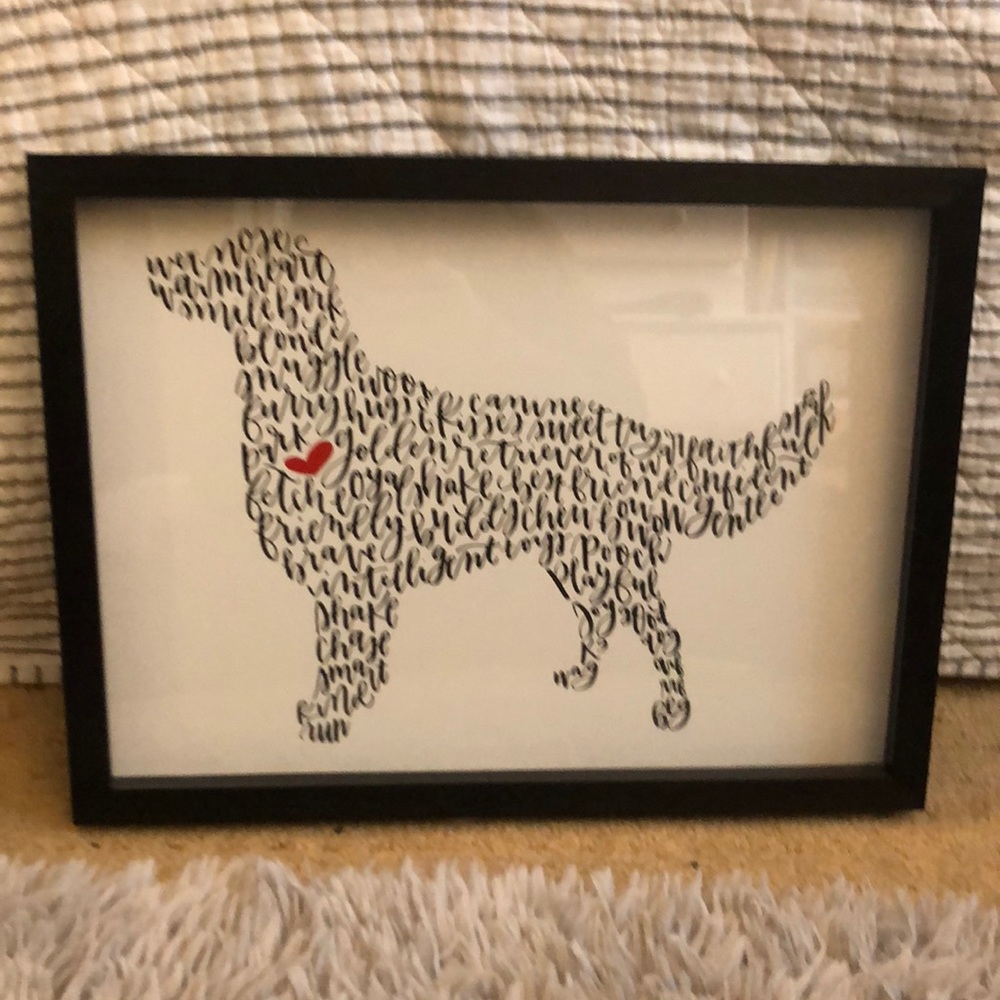 Golden retriever wall art